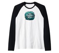Keep Oceans Wild Marine Life Conservation Ocean Raglan Baseball Tee
