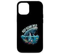 Keep Oceans Wild Whale Conservation Marine Life Design Case for iPhone 12/12 Pro