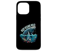 Keep Oceans Wild Whale Conservation Marine Life Design Case for iPhone 13 Pro Max