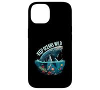 Keep Oceans Wild Whale Conservation Marine Life Design Case for iPhone 14