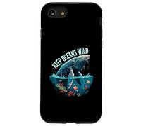 Keep Oceans Wild Whale Conservation Marine Life Design Case for iPhone SE (2020) / 7/8