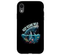 Keep Oceans Wild Whale Conservation Marine Life Design Case for iPhone XR