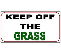 Keep Off The Grass Metal Sign Warning Caution Information 398 Decoration Props Plaque 8X12 Inch