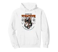Keep On Fighting (Fighter Statement) (Eagle Graphic) Pullover Hoodie