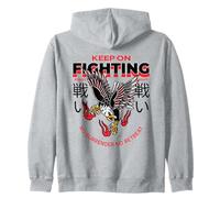Keep On Fighting No Surrender No Retreat (Fighter Statement) Zip Hoodie