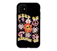 Keep On Keepin’ On Retro Daisy Graphic Case for iPhone 11