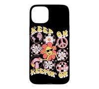 Keep On Keepin’ On Retro Daisy Graphic Case for iPhone 15 Plus