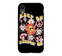 Keep On Keepin’ On Retro Daisy Graphic Case for iPhone XR
