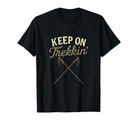 Keep On Trekkin Hiking Squad Vintage Trek Poles T-Shirt