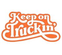 Keep On Truckin' Decal (Orange)