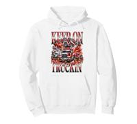 Keep On Truckin' Semi Truck Driver Big Rig Hauler Pullover Hoodie