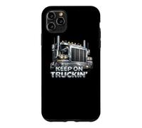 Keep On Truckin Semi Truck Driver Big Rig Vintage Trucker Case for iPhone 11 Pro Max