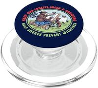 Keep Our Forest Green & Growing Smokey Bear & Friends Retro PopSockets PopGrip for MagSafe