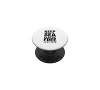 Keep Our Sea Plastic Free Eco-Friendly Awareness PopSockets Adhesive PopGrip