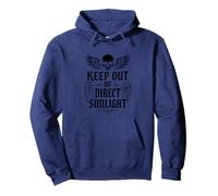 Keep Out Of Direct Sunlight Funny Vampire Punk Emo Occult Pullover Hoodie