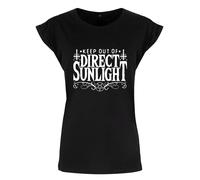 Keep Out Of Direct Sunlight Ladies Black Premium T-Shirt