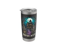 Keep Out or Else Haunted Gothic Mansion Halloween Stainless Steel Insulated Tumbler