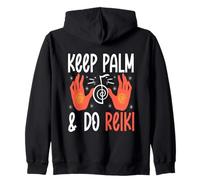 Keep Palm And Do Reiki Hands Spiritual Energy Healing Zip Hoodie