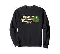 Keep Portland Froggy - Funny Portland Frog Sweatshirt