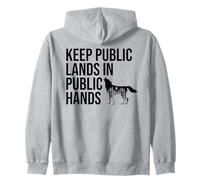 Keep Public Lands in Public Hands Off My Public Land Protect Zip Hoodie