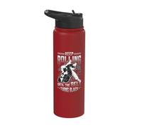 Keep Rolling Until The Belt Turns Black Jiu Jitsu Stainless Steel Insulated Water Bottle