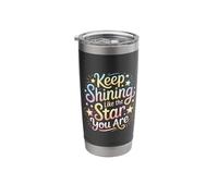 Keep Shining Like The Star You are Optimism Mindset ||- Stainless Steel Insulated Tumbler