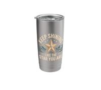 Keep Shining Like The Star You are Optimism Mindset - Stainless Steel Insulated Tumbler