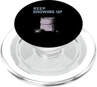Keep Showing Up Rock Climbing Design Bouldering Motivation PopSockets PopGrip for MagSafe