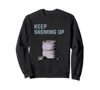 Keep Showing Up Rock Climbing Design Bouldering Motivation Sweatshirt