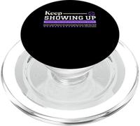 Keep Showing Up - Urban Typography Streetwear PopSockets PopGrip for MagSafe