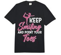 Keep Smiling and Point Your Toes - Gymnast Gymnastics Comfort Colors Adult Heavyweight T-Shirt