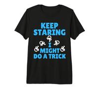 Keep Staring I Might Do A Trick - Funny Wheelchair Disabled Premium T-Shirt