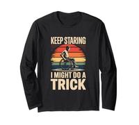 Keep Staring I Might Do A Trick Wheelchair Humor Long Sleeve T-Shirt