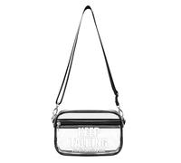 Keep Talking Diagnosing You Women's Clear Crossbody Bag Fashion Purses Small Shoulder Handbags, Stadium Approved