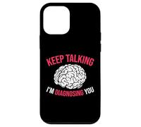 Keep Talking I’m Diagnosing You White Brain Case for iPhone 12 mini
