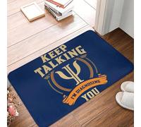 Keep Talking I'm Diagnosing You Funny Psi Symbol Psychology Non-slip Doormat Floor Mat Carpet Rug for Kitchen Home Footpad Mats