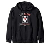keep talking im diagnosing you psychology men women sarcasm Zip Hoodie