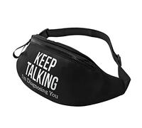 Keep Talking Im Diagnosing You Waist Bag Men's and Women's Adjustable Travel Chest Pack Outdoor Running Waist Bag