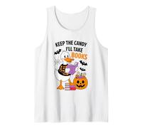 Keep The Candy I'll Take Books Duck Skeleton Tank Top