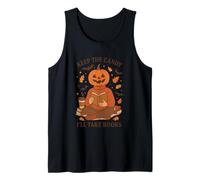 Keep The Candy I'll Take Books Halloween Tank Top