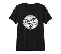 Keep The Faith Cross Christian Bold Prayer Warrior Premium T-Shirt