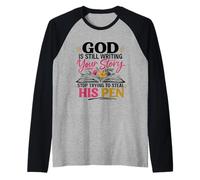 Keep the Faith God Has a Plan Journey Move Mountains Raglan Baseball Tee