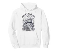 Keep The Faith Weather The Storm Noahs Ark Christian Pullover Hoodie