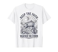 Keep The Faith Weather The Storm Noahs Ark Christian T-Shirt