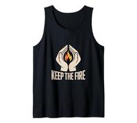 Keep The Fire Christian Faith Holy Spirit Identity Tank Top