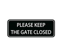 Keep The Gate Closed Graphic Sign,Self Adhesive Sign For Front Door Or Wall 10 X 3 Inch Quick And Easy Installation Design For Home Office Business