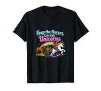 Keep The Horses Lets Ride Unicorns Cowboy Graphic T-Shirt