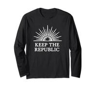 Keep The Republic Sunrise Civic Ben Franklin Virtue Long Sleeve T-Shirt