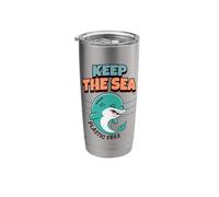 Keep The Sea Plastic Free Earth Day Protect Oceans Stainless Steel Insulated Tumbler