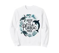 Keep The Sea Plastic Free Earth Day Sweatshirt